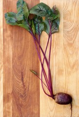Red Beet on Wood
