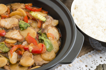 Pork Chop Suey - Chinese style pork and vegetables dish
