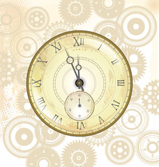 Naklejka premium Old watch background