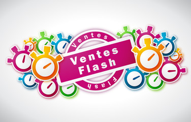 Ventes Flash - Illustration vectorielle