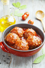 Meatballs with rice