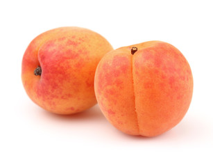 Fototapeta na wymiar Two apricots