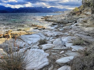 Rocks and shoreline, Corsica