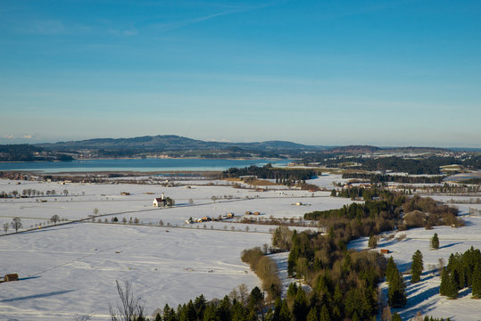 Landscape at Schwanstein in Germany