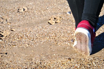 Un paseo en playa