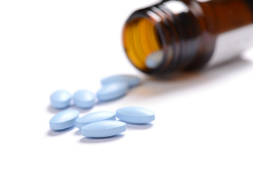 pills isolated on white background