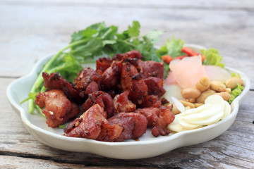 Deep fried Fermented pork rib