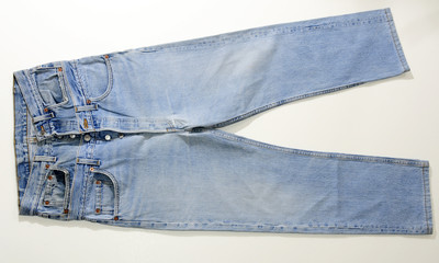 Jeans chiari doppi