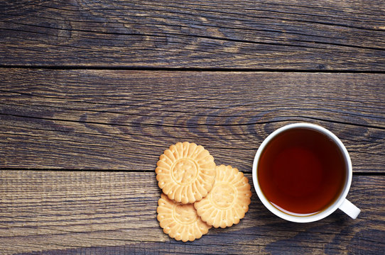 Cup Of Tea And Cookies