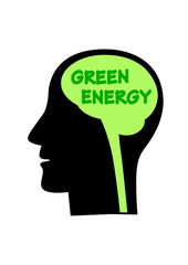 Head on white background