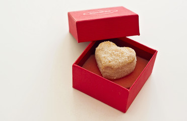 Dulce en forma de corazon