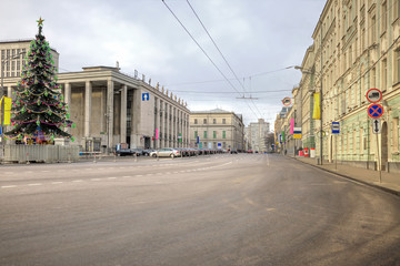 Street is in city Moscow