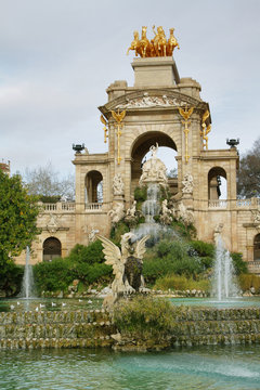 Fountain in Ciutadella park