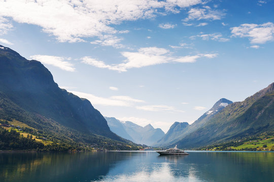 Yacht On Nordfjord