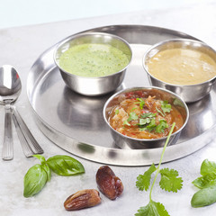 dattel-chutney und zwei dips