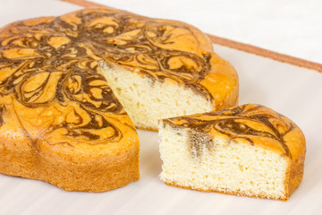 Marble Cake Slice