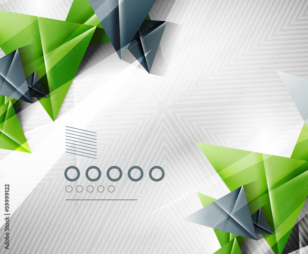 Fototapete geometric shape abstract triangle background
