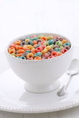 Delicious kids cereal fruit loops