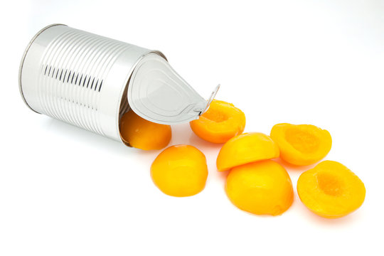 lata de melocotones