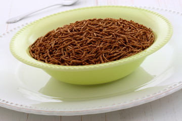 Delicious bran cereal breakfast