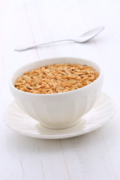 Delicious and healthy granola cereal