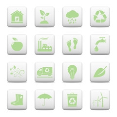Ecology web buttons set