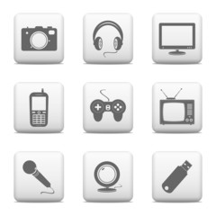 Electronic devices button set