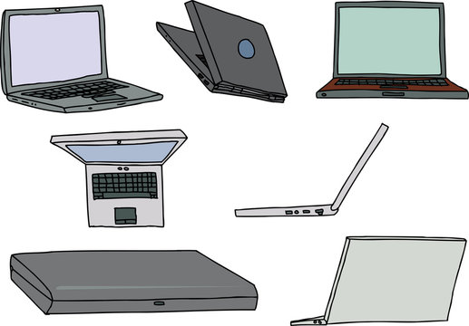Set of Laptops