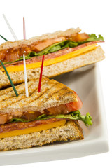 Salami panini Italian grilled sandwich