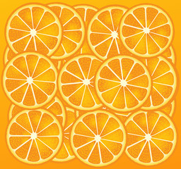 Orange slices background