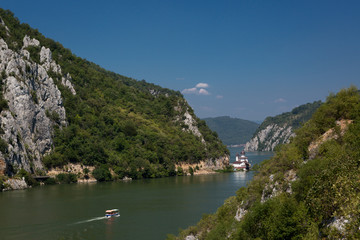 Fototapeta premium Danube Gorges at the Serbian-Romanian border