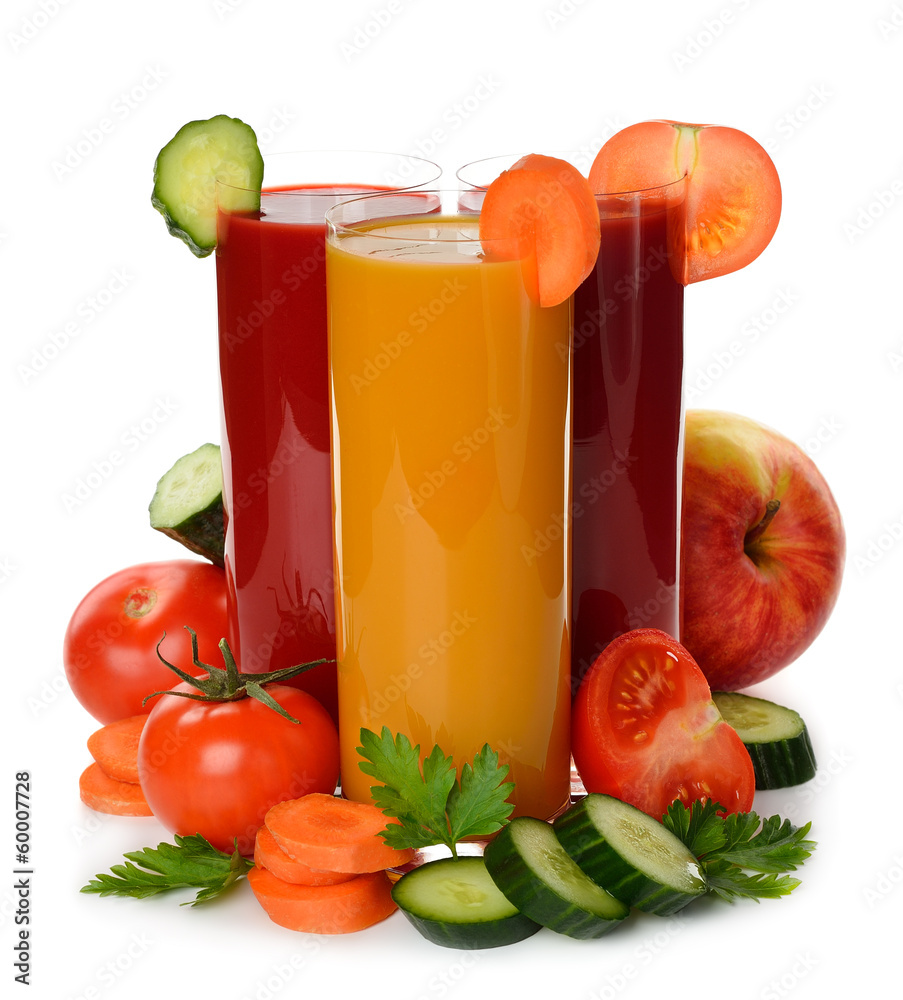 Sticker vegetable juice