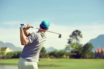 Photo sur Plexiglas Golf homme de tir au golf