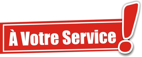 étiquette à votre service