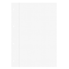 Leeres wei&szlig;es Blatt Papier kariert