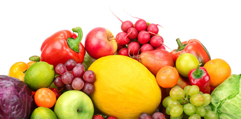 Naklejka na ściany i meble Composition of fruits and vegetables