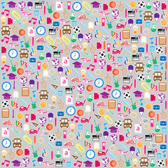 Back to School Seamless children background