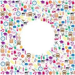 Back to School Seamless children background