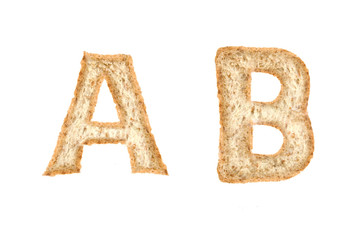 Toast alphabet on AB