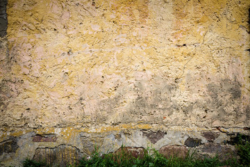 Old yellow wall
