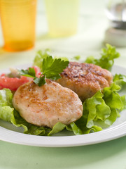 fish or meat  rissole