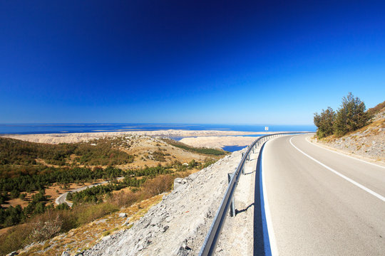 Scenic road in Croatia