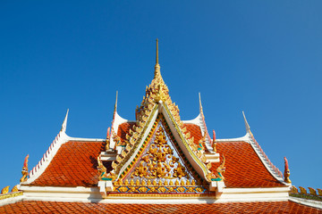 Fototapeta premium Detail of a typical buddhist monastery roof
