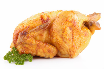 roast chicken isolated