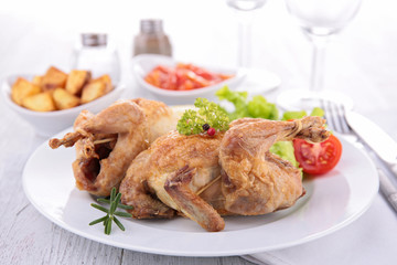 roasted quail