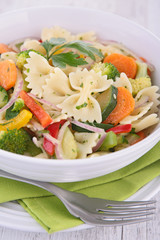pasta and vegetables