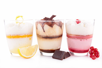 dessert tiramisu isolated