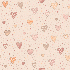 seamless pattern with hearts