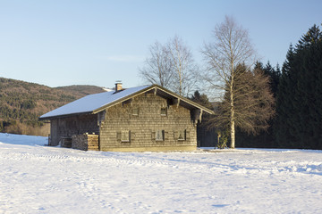 Old farmhouse in the Bavarian Forest