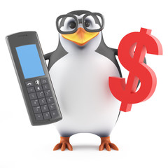 Academic penguin calculates in US Dollars